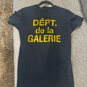 Gallery Dept Black Tee with Yellow Print